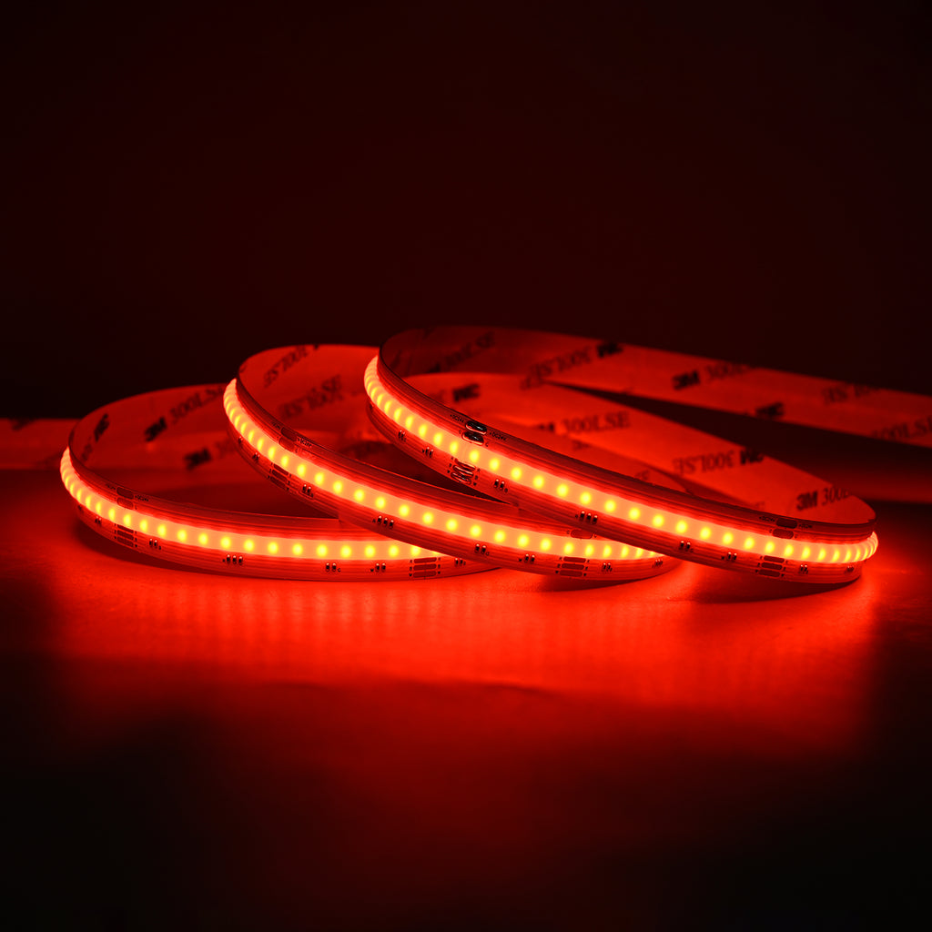 Atom LED - Neutron 12mm 24v 16w 896 LEDS p/mtr RGBW+3K LED Strip NON IP Per Mtr Cri90+