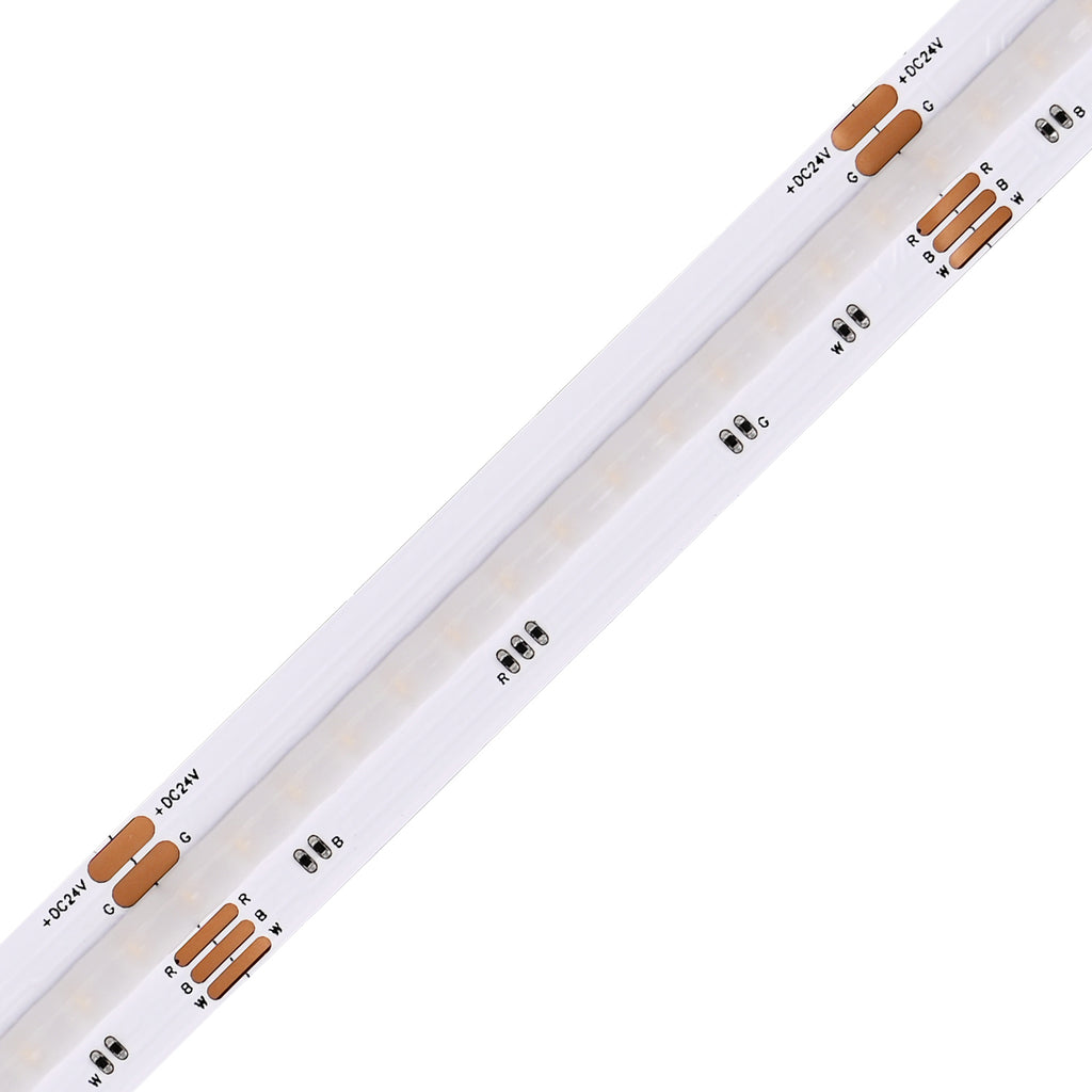 Atom LED - Neutron 12mm 24v 16w 896 LEDS p/mtr RGBW+3K LED Strip NON IP Per Mtr Cri90+