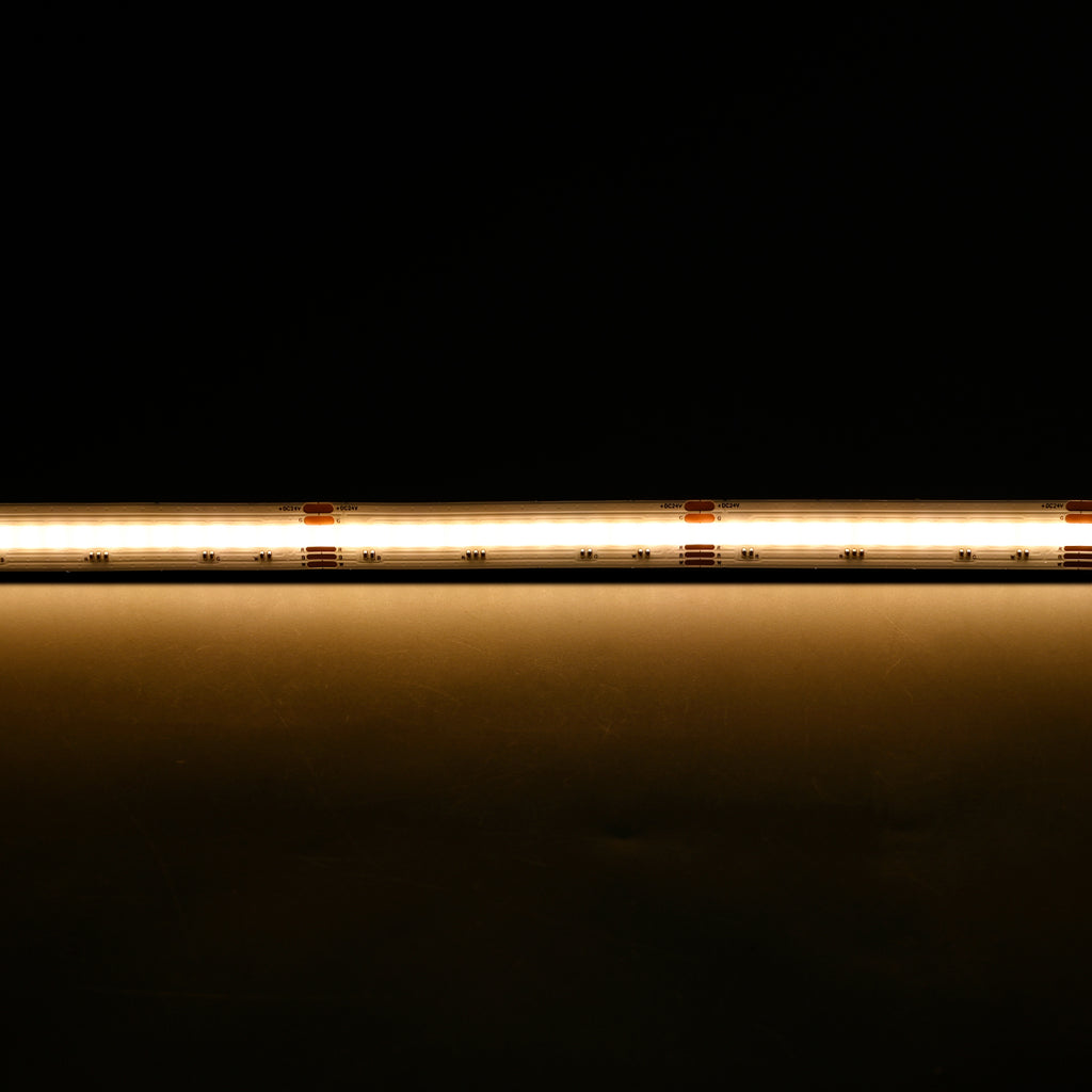 Atom LED - Neutron 12mm 24v 16w 896 LEDS p/mtr RGBW+3K LED Strip NON IP Per Mtr Cri90+