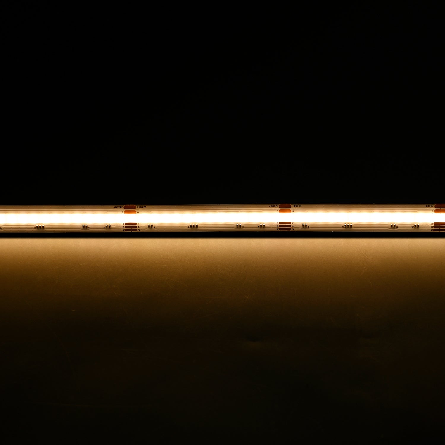 Atom LED - Neutron 12mm 24v 16w 896 LEDS p/mtr RGBW+3K LED Strip NON IP Per Mtr Cri90+