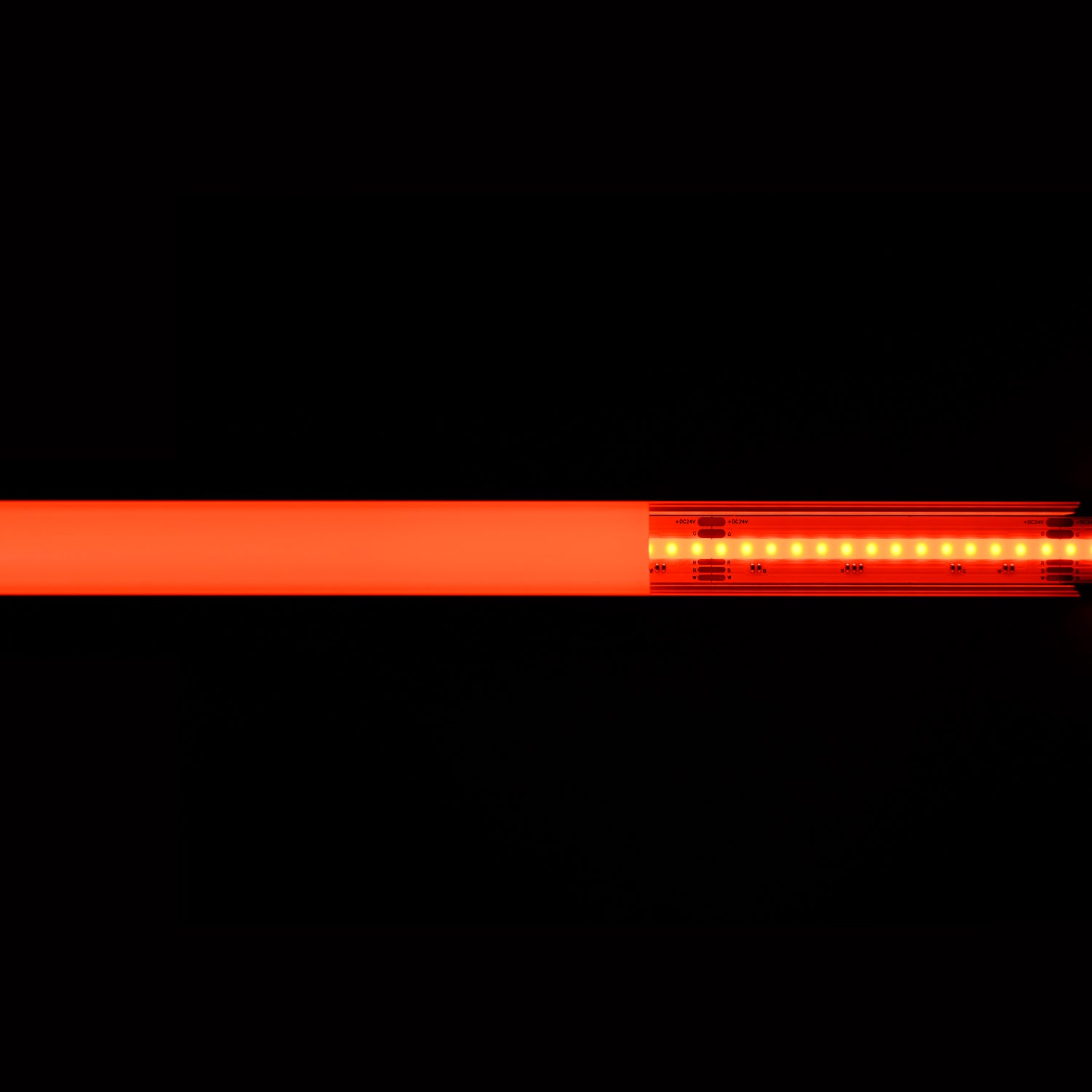 Atom LED - Neutron 12mm 24v 16w 896 LEDS p/mtr RGBW+3K LED Strip NON IP Per Mtr Cri90+