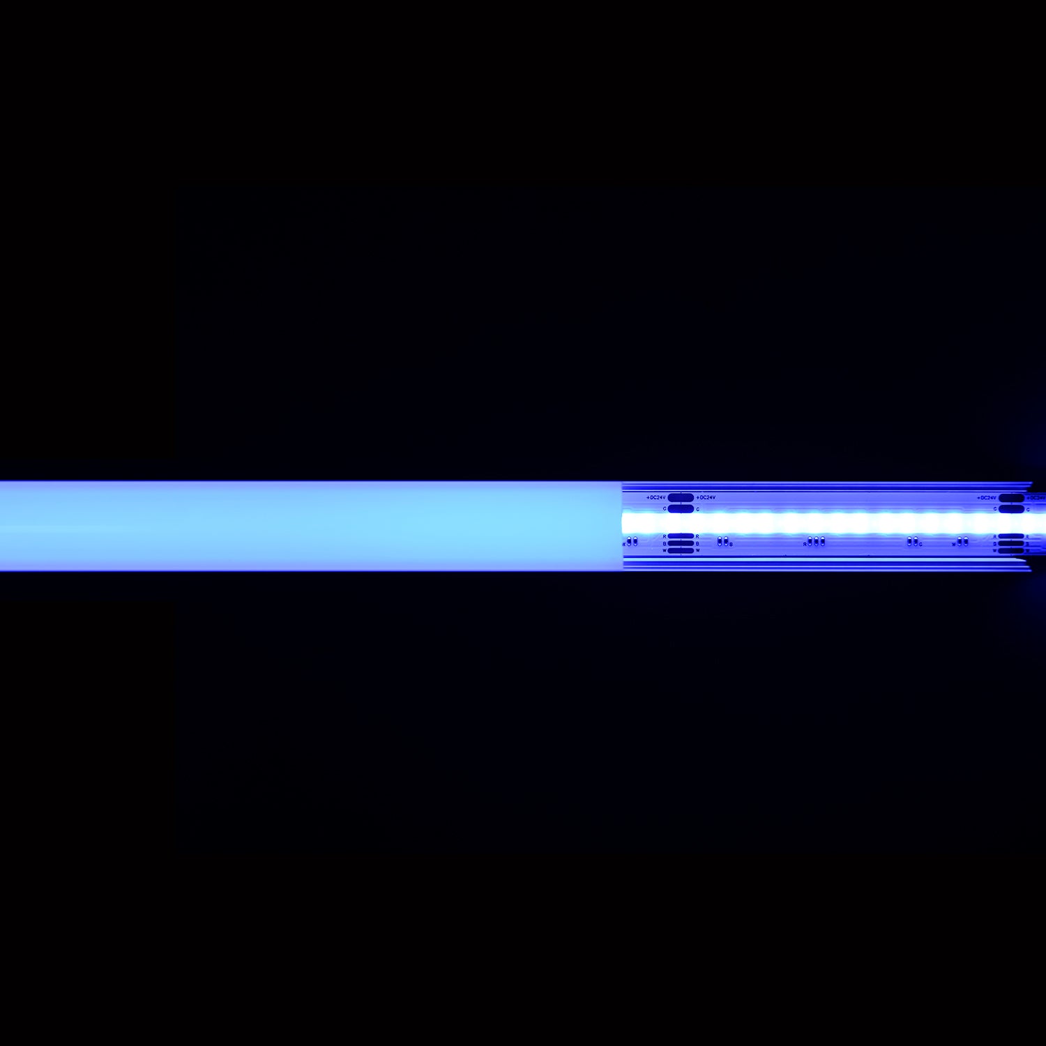 Atom LED - Neutron 12mm 24v 16w 896 LEDS p/mtr RGBW+3K LED Strip NON IP Per Mtr Cri90+