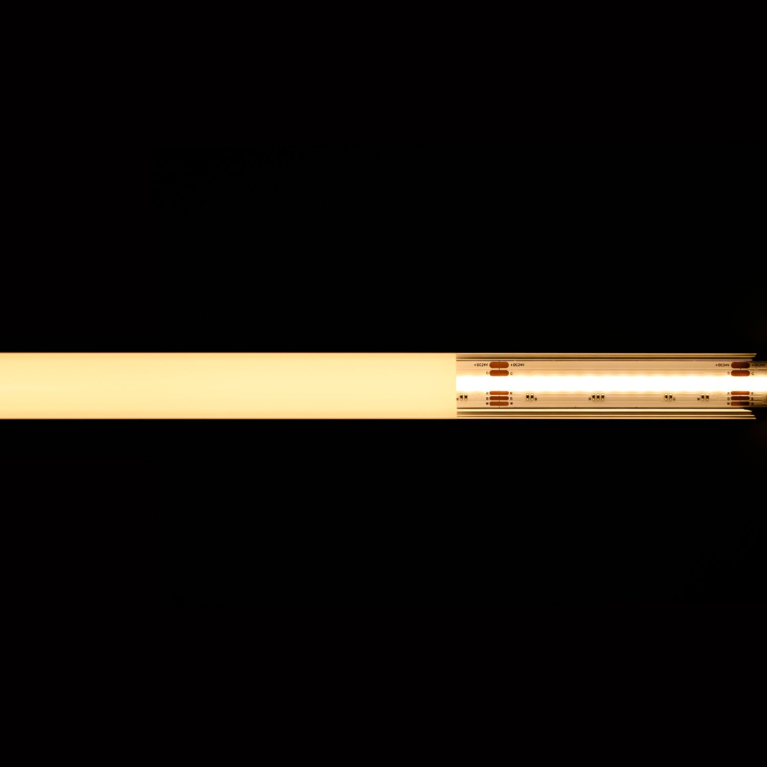 Atom LED - Neutron 12mm 24v 16w 896 LEDS p/mtr RGBW+3K LED Strip NON IP Per Mtr Cri90+