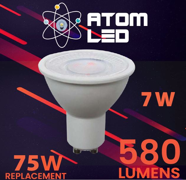 GU10 lamps 7W - Daylight 6500K Atom Led Dimmable