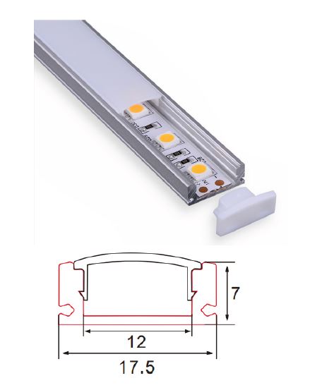 Atom LED 2mtr Surface LED Profile