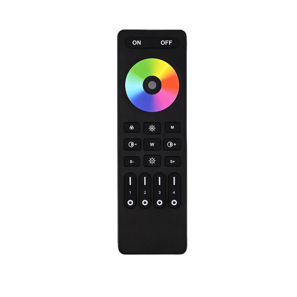 Atom LED 4-Zone RF Remote — For RGB / RGBW / RGB+CCT Lighting